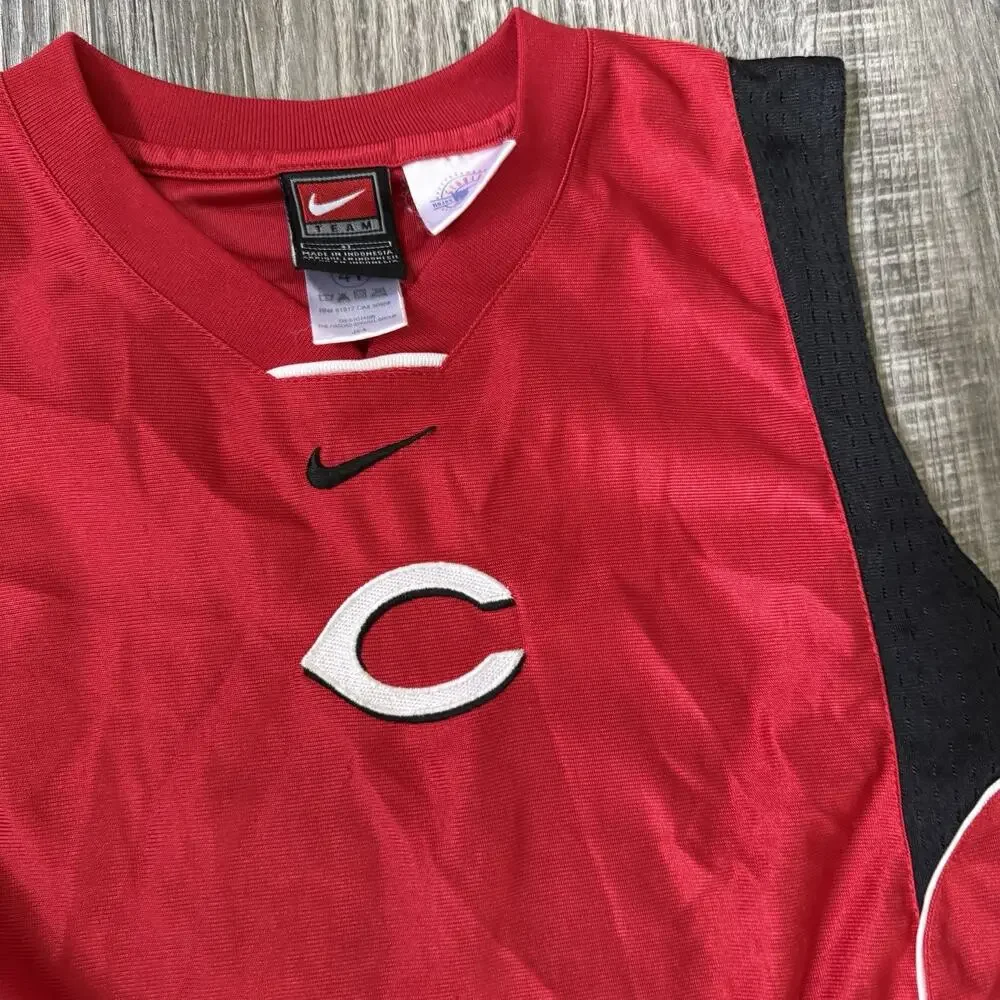 VTG Y2K Nike Team Cincinnati Reds Sleeveless Jersey 4T Toddler MLB Baseball Kids